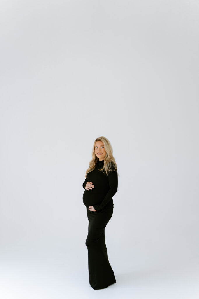 Studio maternity photography session in Columbia South Carolina